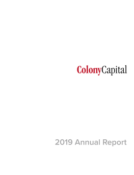 Colony Capital 2019 Annual Report