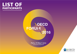 OECD Forum 2016