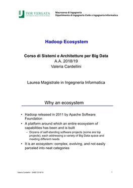 Hadoop Ecosystem