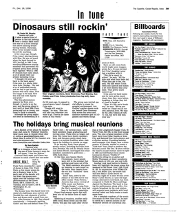 In Tune Dinosaurs Still Rockirv Billboards Associated Press by Daniel M