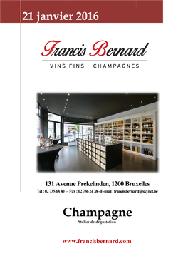 Champagne Atelier De Dégustation