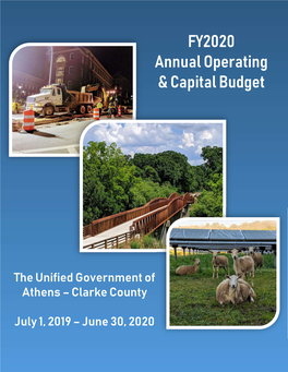 FY20 Approved Operating and Capital Budget