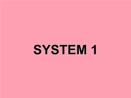 SYSTEM 1 Das System Enthält Eine Repräsentative Auswahl Von Familien Der Bedecktsamer (Angiospermae)