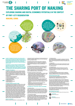 Exploring Sharing and Digital Economies Potentials in the Context of Port-City Regeneration Nanjing, China