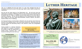 13D Luther Anniversary Brochure