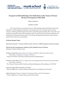 Trianon Conference Program V25 Sept.Pdf