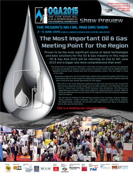 Show Preview the Most Important Oil & Gas Meeting Point for the Region