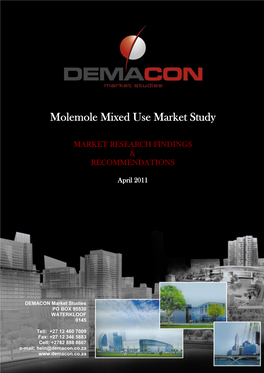 Molemole Mixed Use Market Study – April, 2011