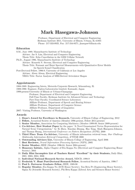 Mark Hasegawa-Johnson