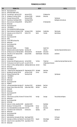 Formato De Programacion IMER