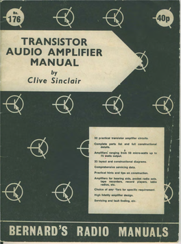 Transistor Audio.Amplifier Manual