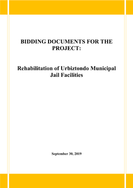 Rehabilitation of Urbiztondo Municipal Jail Facilities