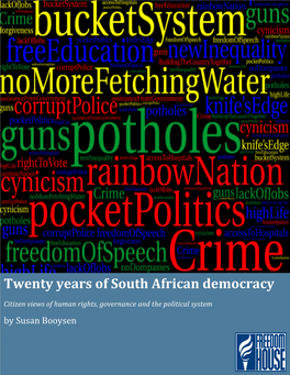 Twenty Years of South African Democracy