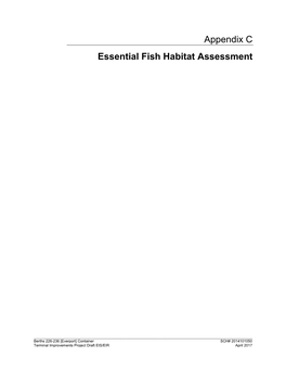 Essential Fish Habitat Assessment