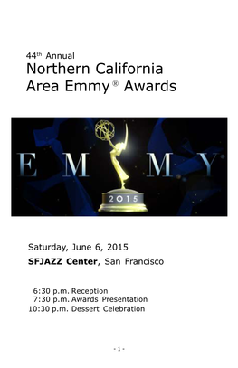 Northern California Area Emmy® Awards Gala