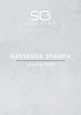 RASSEGNA STAMPA Giugno 2020 INDICE