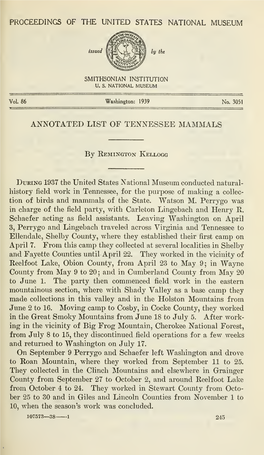 Proceedings of the United States National Museum