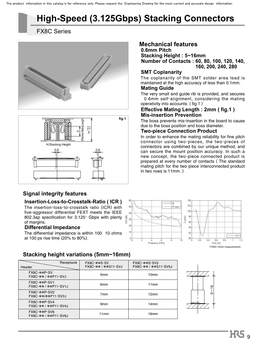 Stacking Connectors FX8C Series