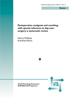 Postoperative Analgesia and Vomiting, with Special Reference to Day-Case Surgery: a Systematic Review