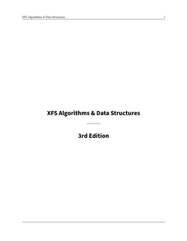 XFS Algorithms & Data Structures