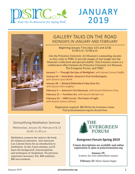 Newsletter January 2019