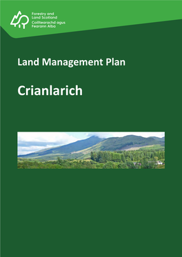 CRIANLARICH Land Management Plan