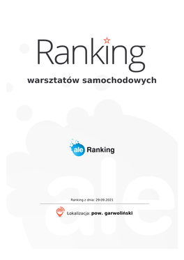 Lista Polecanych Warsztatów Samochodowych • Pow. Garwoliński