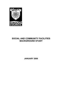 Social and Community Facilities Background Study