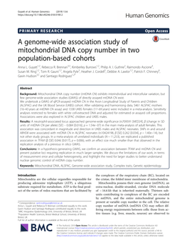 Downloaded from the European Genotype Pared to Some Complex Trait GWAS), We Did Not Con- Archive (