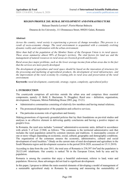 Agriculture & Food ISSN 1314-8591, Volume 8, 2020 Journal of International Scientific Publications