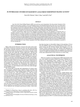 29. Petrologic Studies of Basement Lavas from Northwest Pacific Guyots1