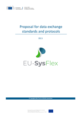 Proposal for Data Exchange Standards and Protocols