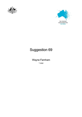 Suggestion 69