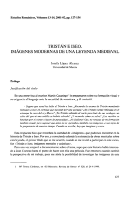 Tristán E Iseo. Imágenes Modernas De Una Leyenda Medieval