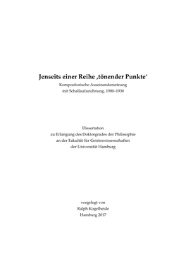 Kompositorische Auseinandersetzung Mit Schallaufzeichnung, 1900–1930