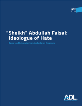 “Sheikh” Abdullah Faisal