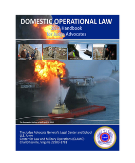 Domestic Operational Law Handbook for Judge Advocates, 2013