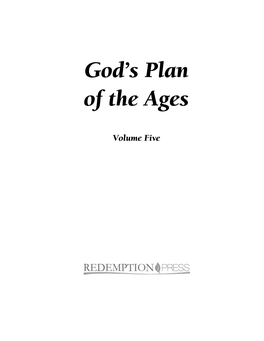 God's Plan of the Ages