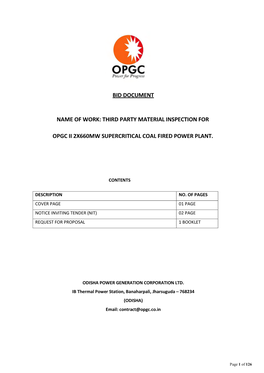 Third Party Material Inspection for Opgc Ii 2X660mw Supercritical Coal Fired