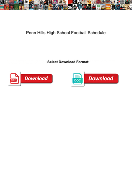 Penn Hills High School Football Schedule