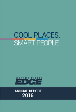 Annual Report 2016: Cool Places. Smart People