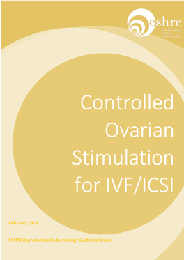 February 2019 ESHRE Reproductive Endocrinology Guideline Group