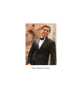 Henry Wong Doe Pianist