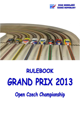 Propozice Grand Prix 2011