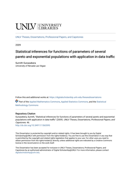 Statistical Inferences for Functions of Parameters of Several Pareto and Exponential Populations with Application in Data Traffic