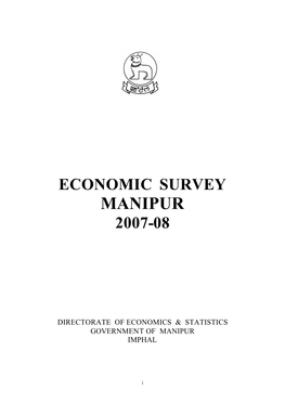Economic Survey. 2007-08. Manipur.Pdf