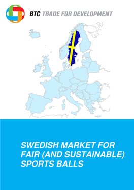 Swedish Market for Fair (And Sustainable) Sports Balls