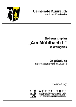 „Am Mühlbach II“ in Weingarts
