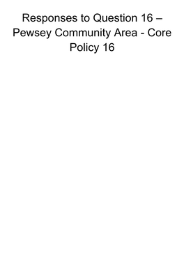 Pewsey Community Area - Core Policy 16