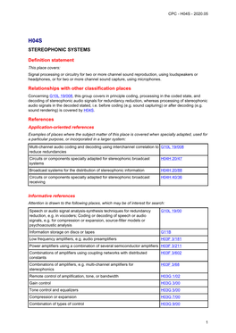 Stereophonic Systems